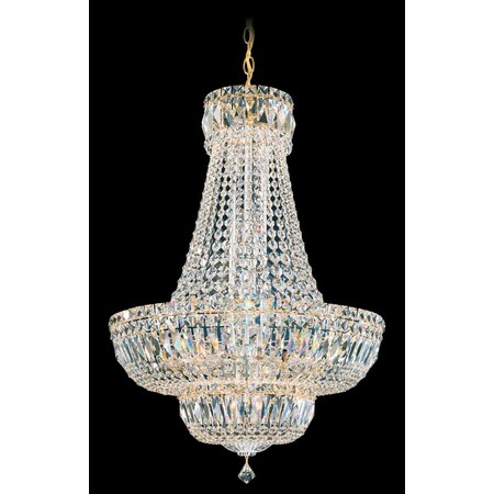Schonbek Petit Crystal Deluxe 20 Light 110V Chandelier in Rich Auerelia Gold wi 6616-211M